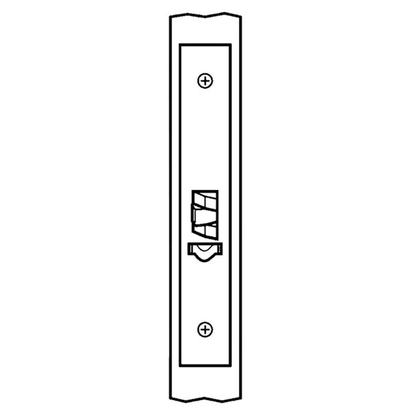 Fail Safe Electrified Mortise Lock, Outside Grip Locked when Energized, Outside Cylinder Override, L